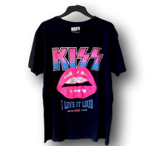 KISS "I Love It Loud" 1982 Graphic T-Shirt - Size Medium - NWT
